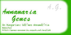 annamaria gemes business card